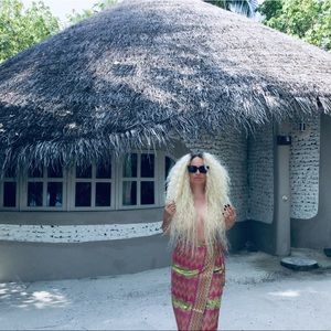 Maldivian silk sarong tribal skirt